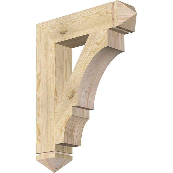 Ekena Millwork Balboa Arts & Crafts Rough Sawn Bracket, Douglas Fir, 6"W x 28"D x 36"H BKT06X28X36BOA03RDF - main